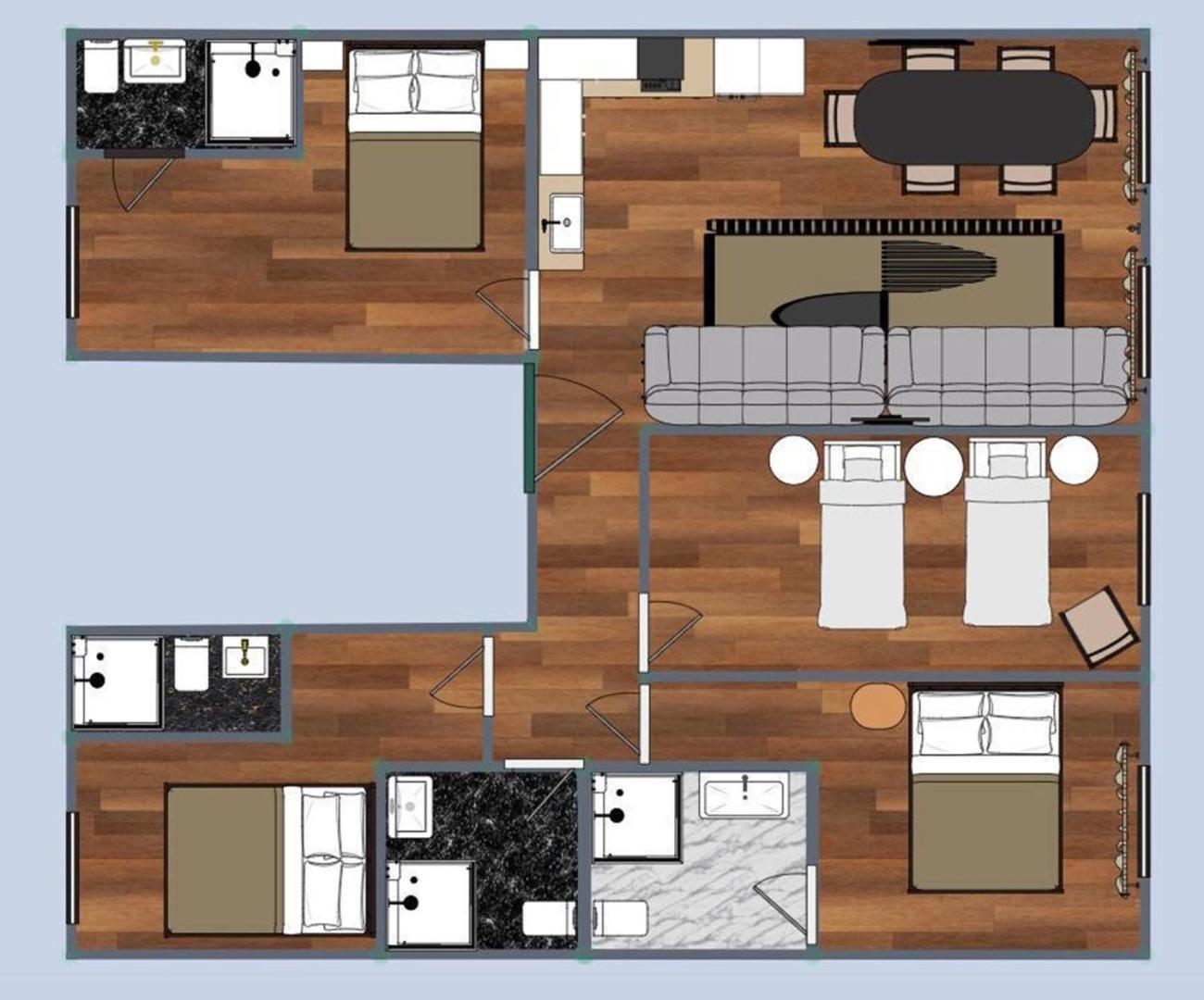 Appartement Urban Flat 188 - Sublime 4 Bedroom In